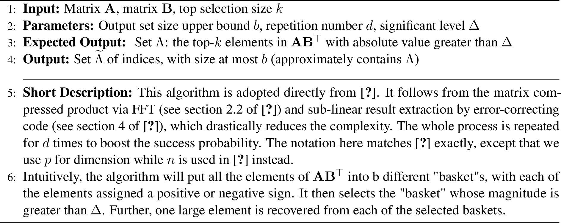 Figure 2: Approximated Top Elements Extraction (ATEE)