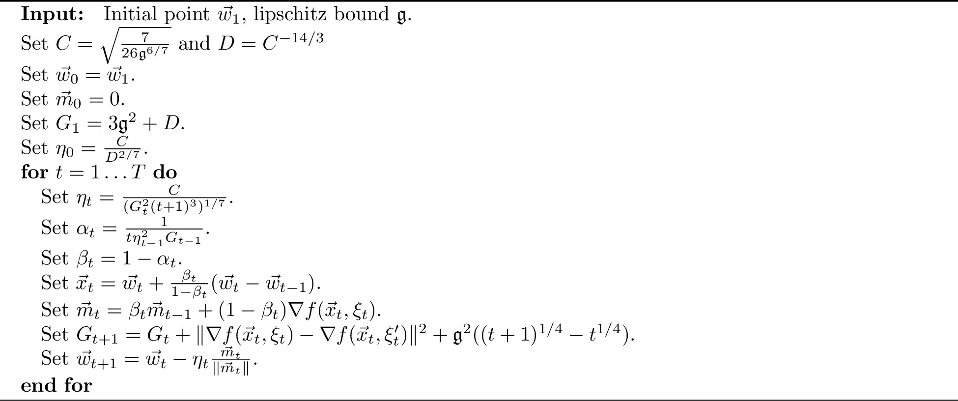 Figure 2: Adaptive Normalized SGD with Momentum