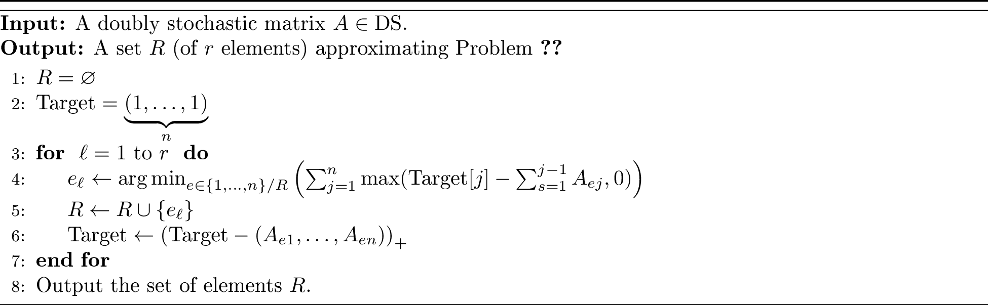 Figure 7: A simple heuristic for Problem 1