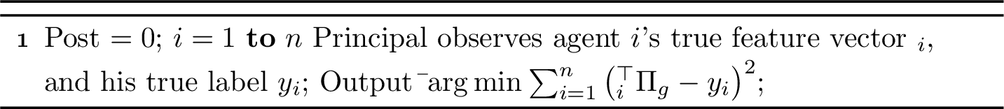 Figure 3: Estimating \Pi_g \mathbf{w}^{\star}