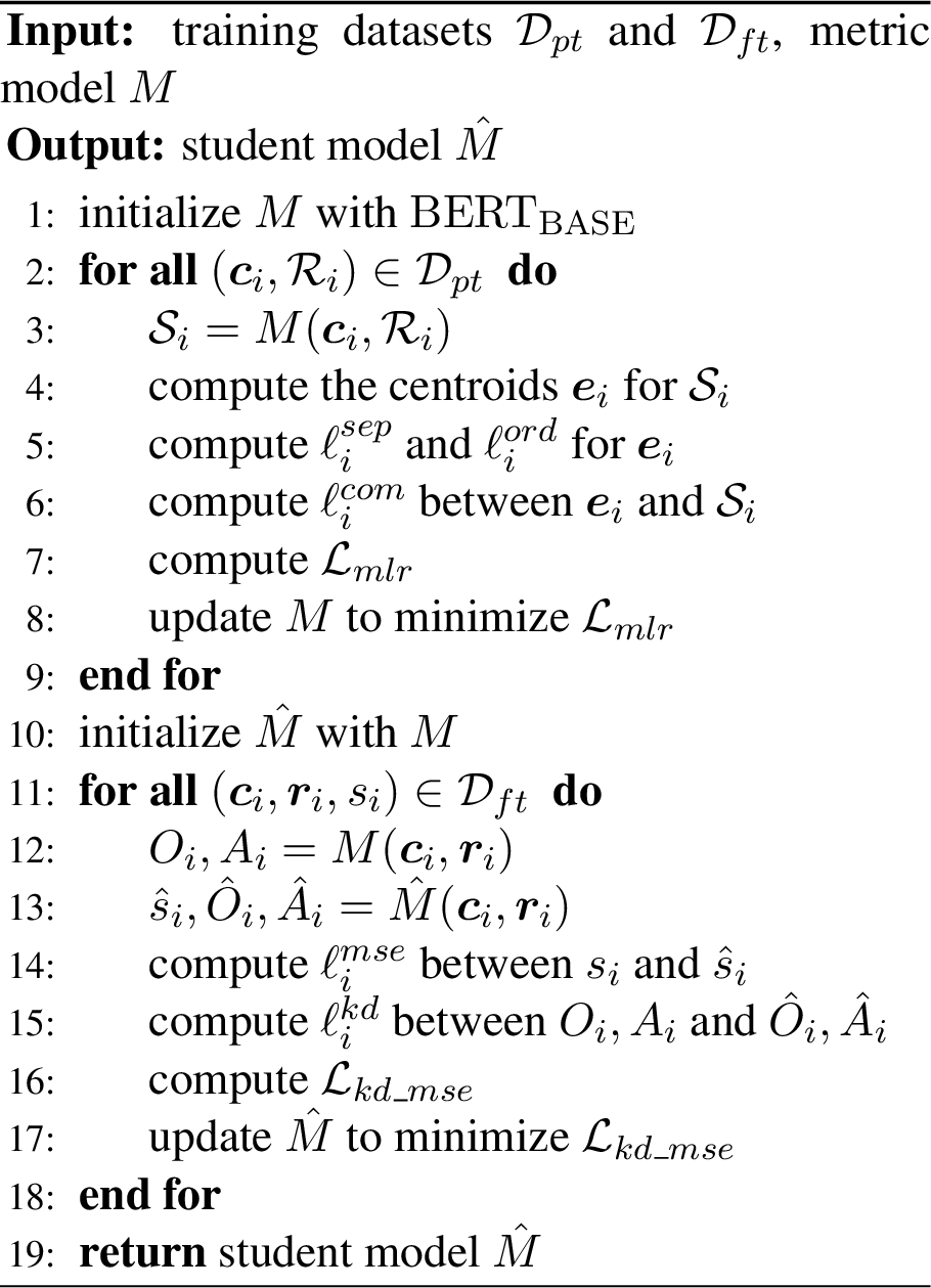 Figure 3: Training Procedure of QuantiDCE