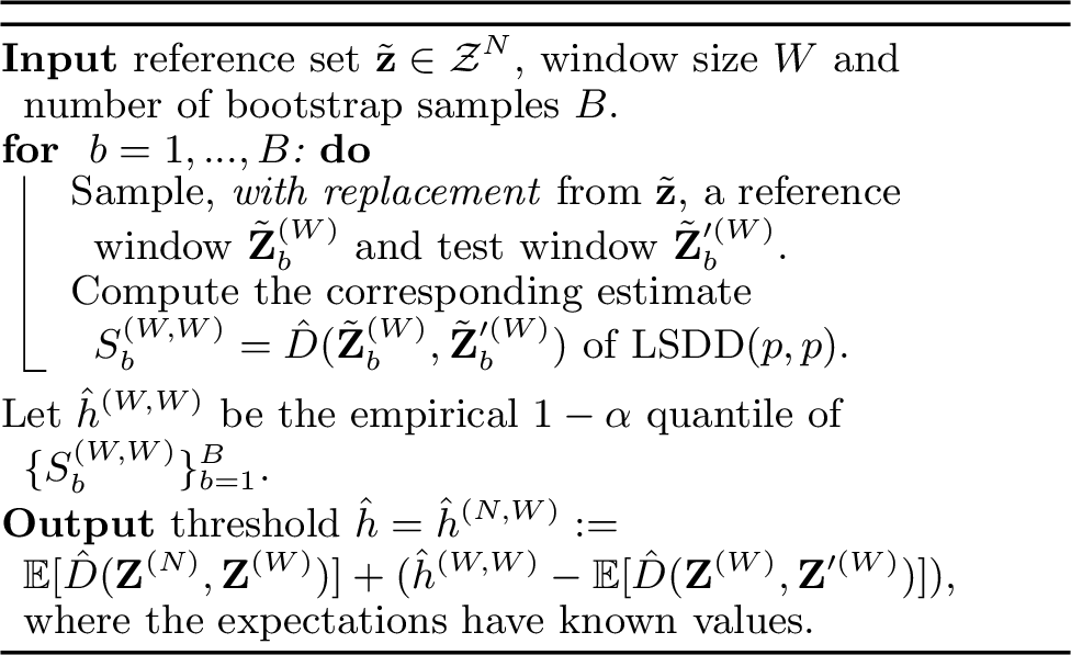 Figure 2: LSDD-Inc threshold configuration