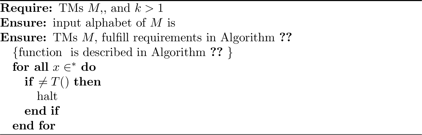 Figure 2: find input that Algorithm 1 classifies different after transducing