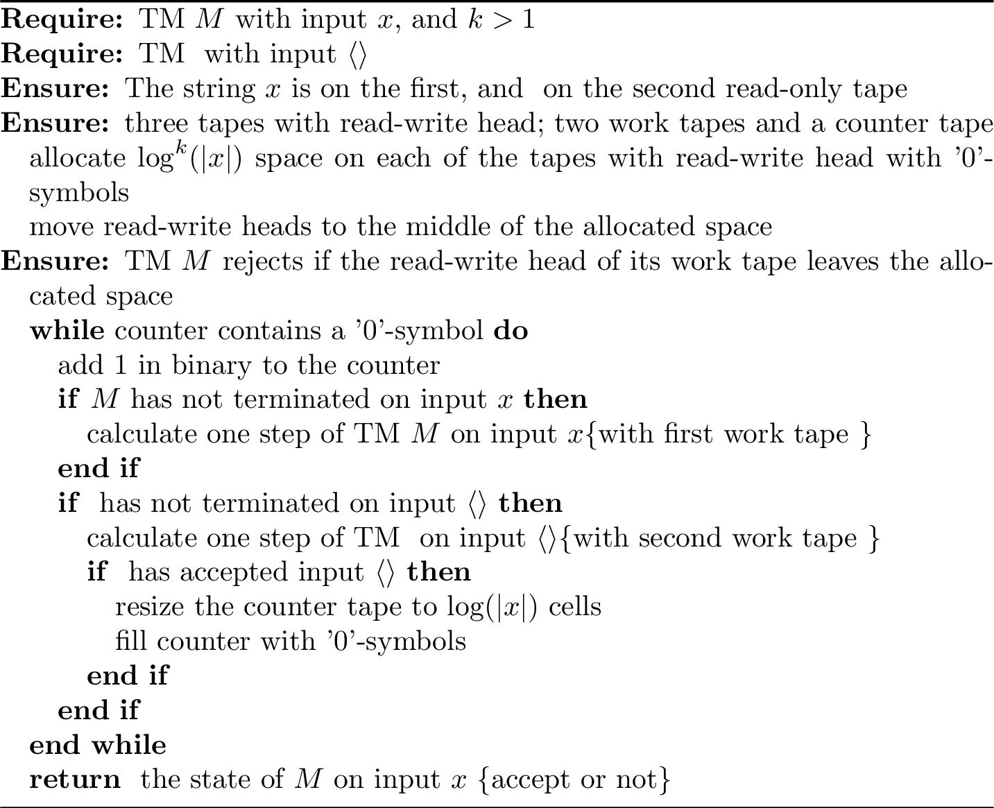 Figure 1: FUNCTION \text{testLM\_maybe\_poly}(k,M,M',x) 