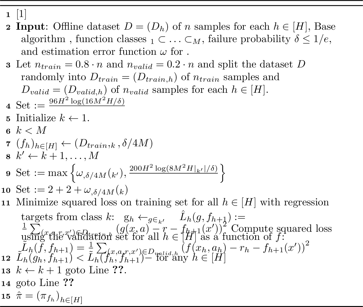 Figure 1: Model Selection via Bellman Error (ModBE)