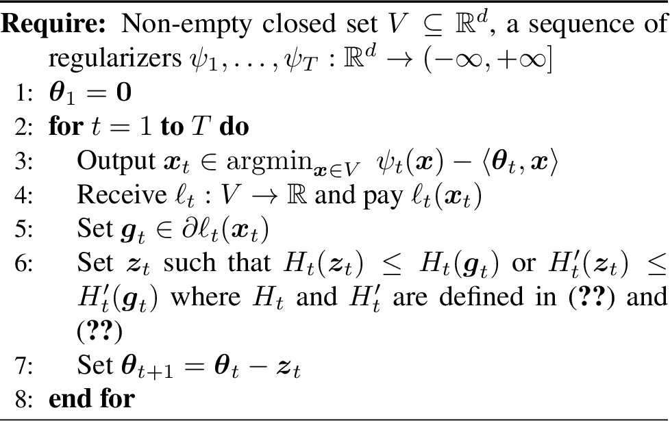 Figure 1: Generalized Implicit FTRL
