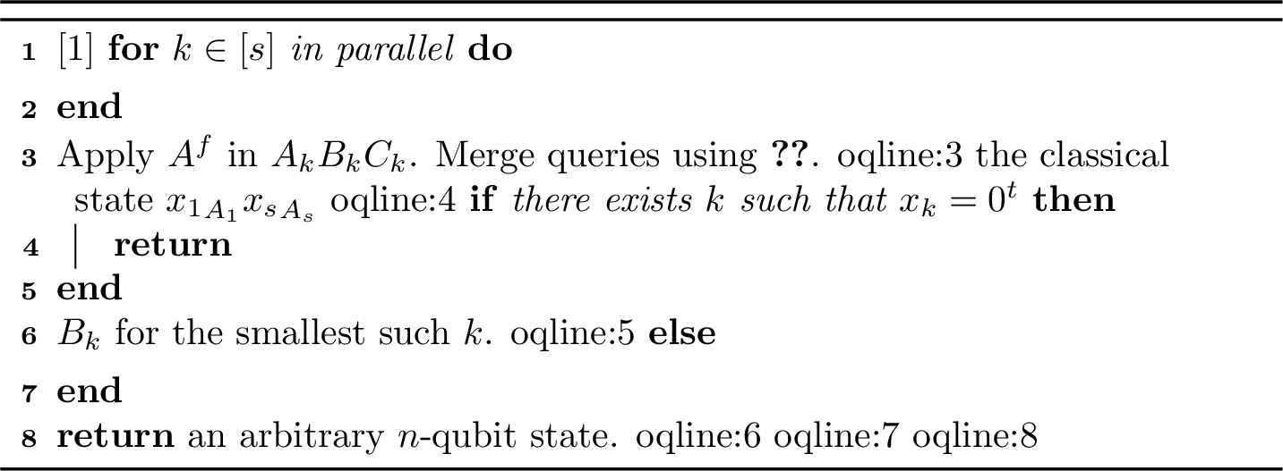 Figure 3: One-query state synthesis