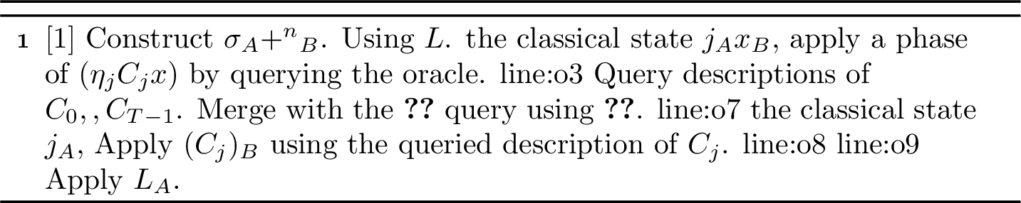 Figure 2: Circuit and oracle for 11