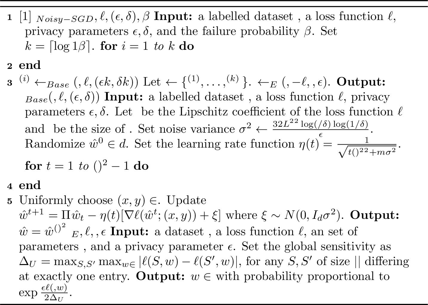 Figure 8: \cA_{Noisy-SGD}( \Slab, \ell, (\epsilon, \delta), \beta)