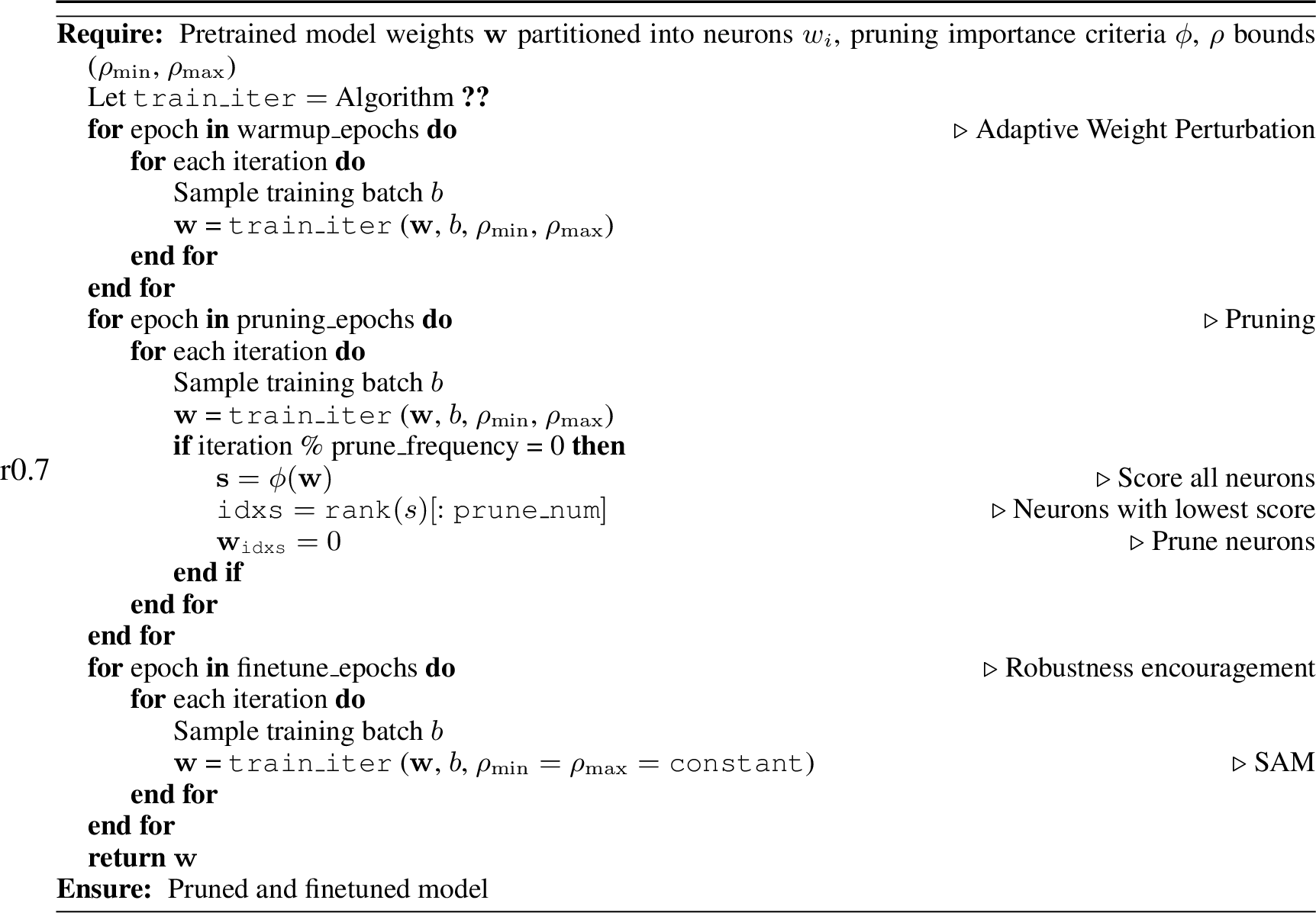 Figure 4: AdaSAP Pruning Procedure