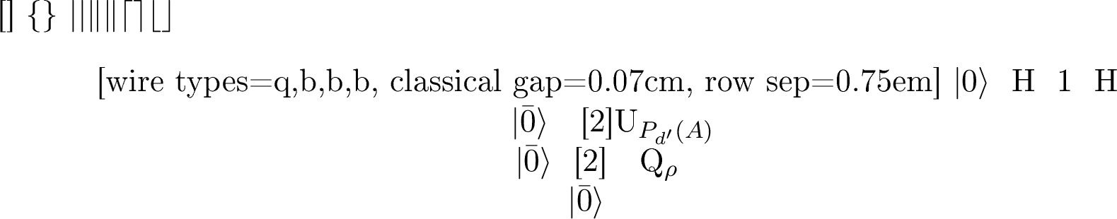 Figure 1: General framework for quantum state testing \mathcal{T}(Q_{\rho},U_A,P_{d'}).