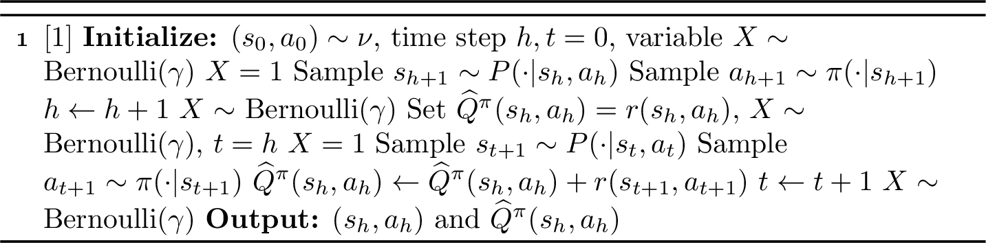Figure 4: Q-Sampler(\nu, \pi, \gamma, r)