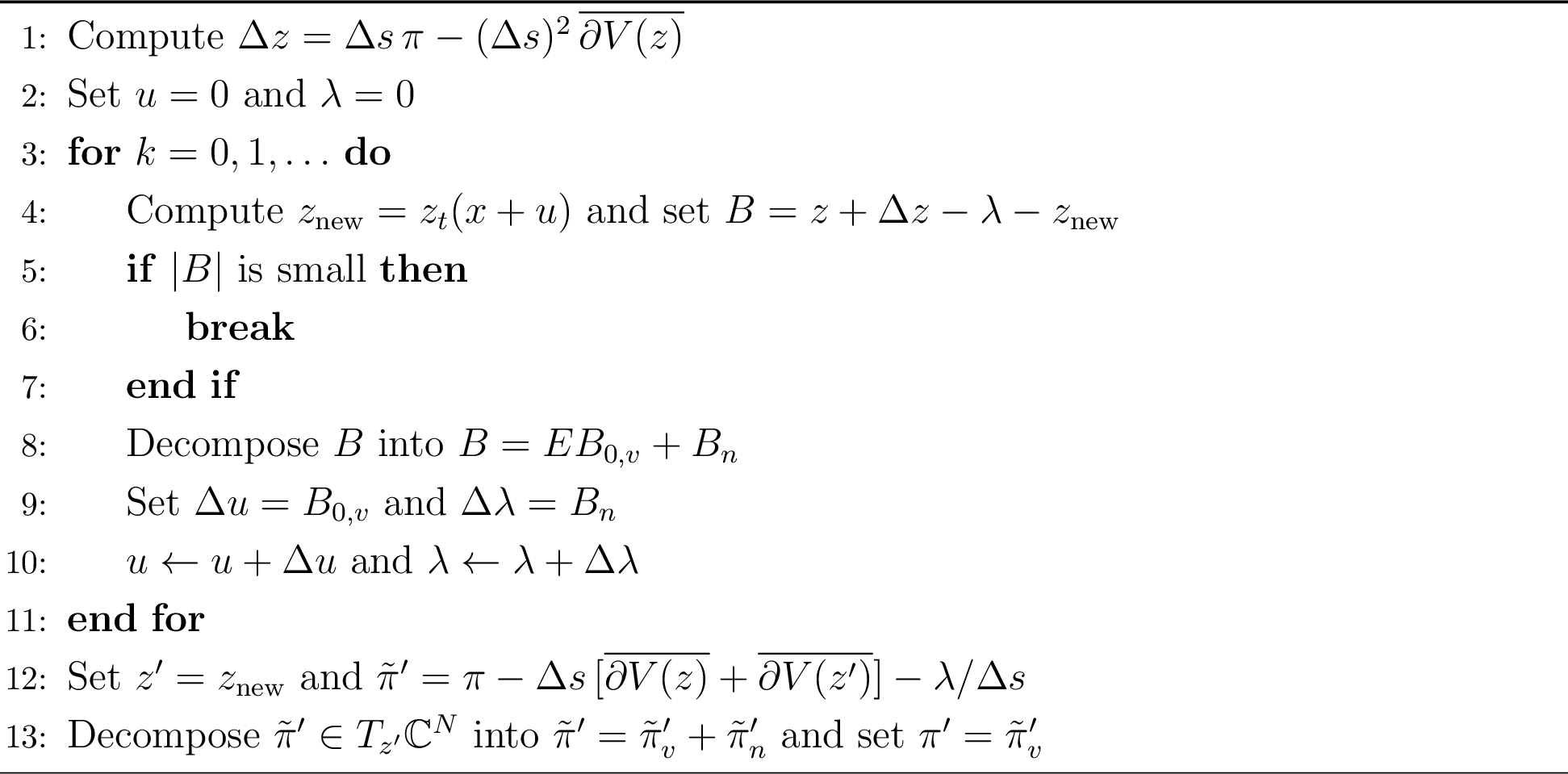 Figure 6: Simplified RATTLE (z,\pi)\to(z',\pi') in GT-HMC