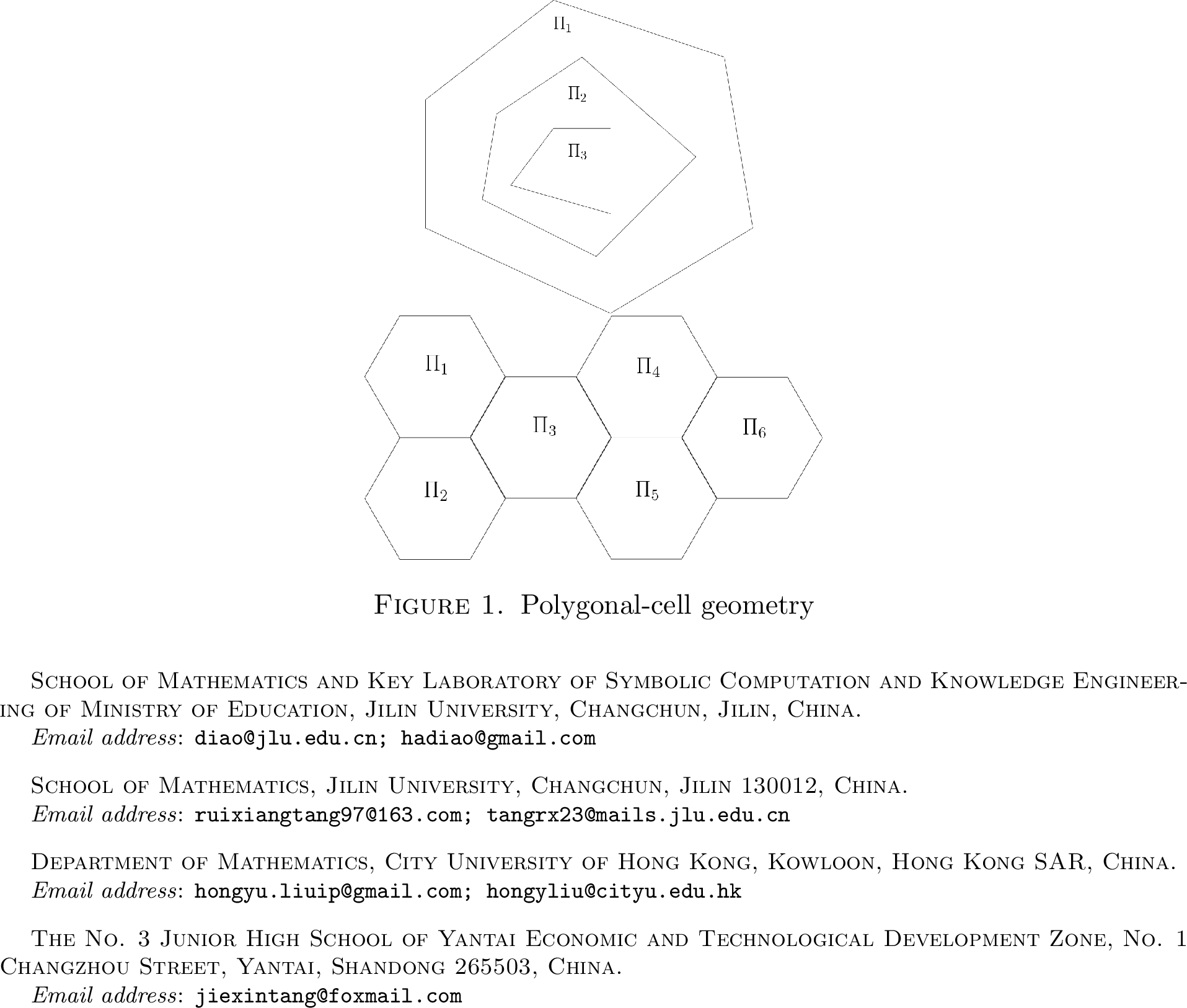 Figure 1: Polygonal-nest geometry