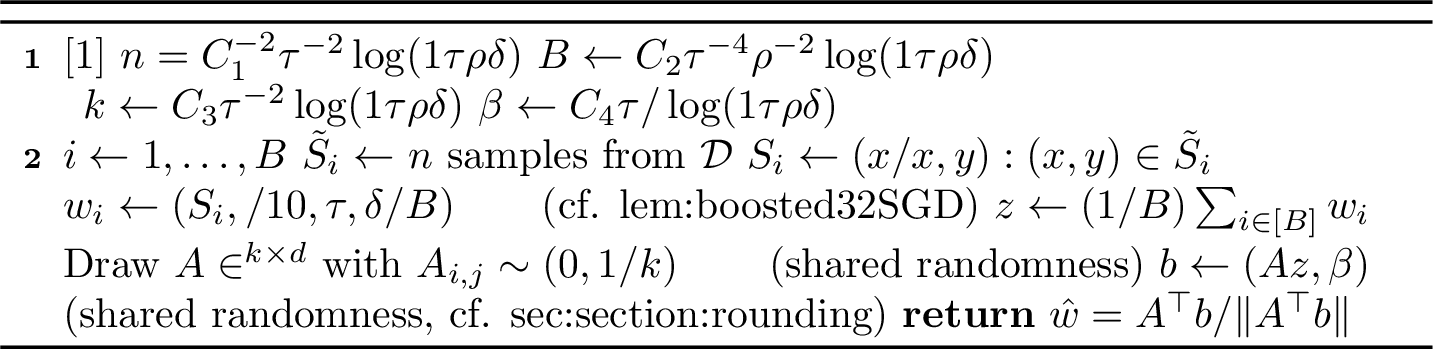 Figure 2: Replicable Large-Margin Halfspaces