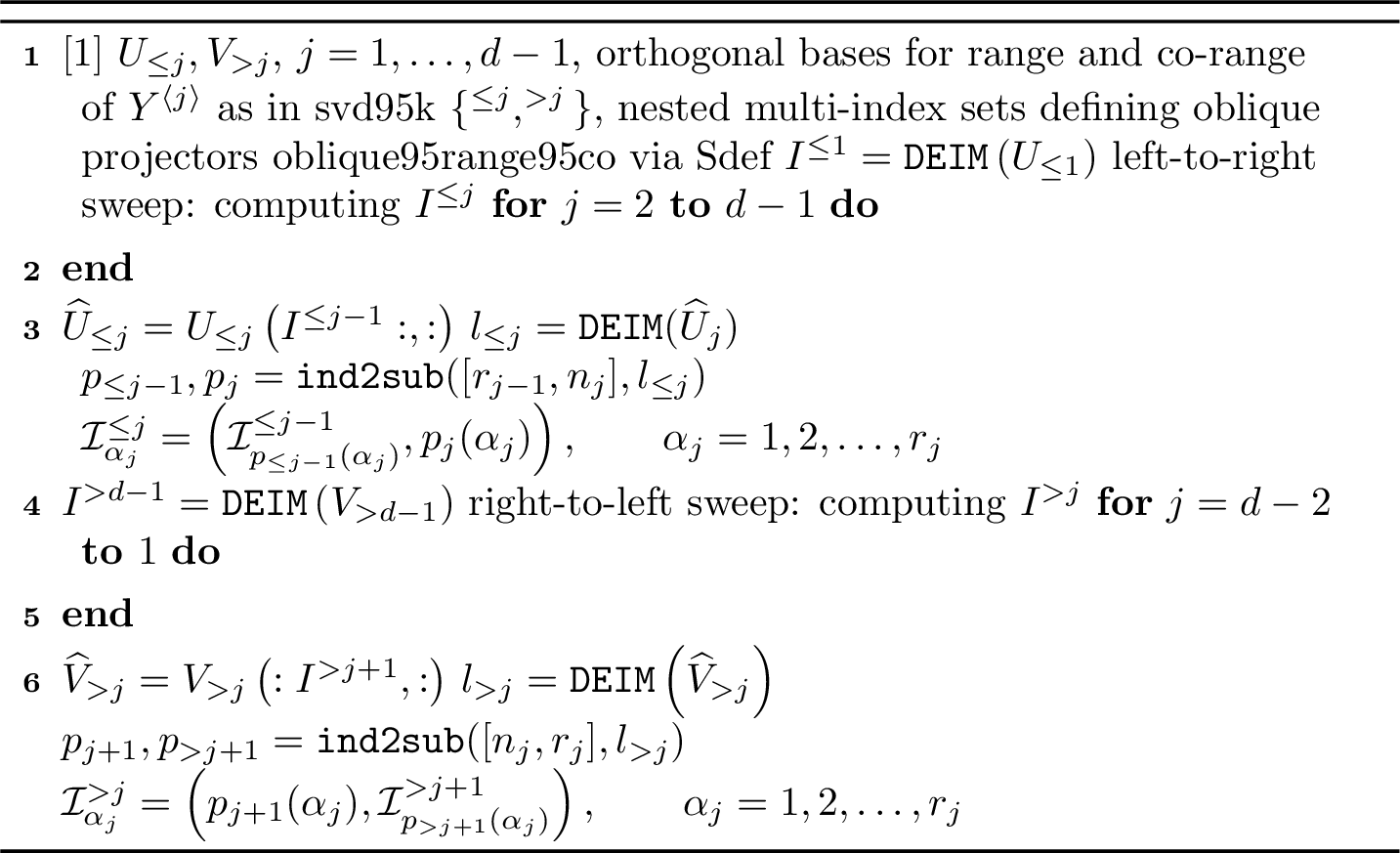 Figure 5: TT-cross-DEIM index selection
