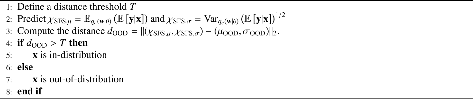 Figure 14: Out-of-distribution query detection for input \mathbf{x}.