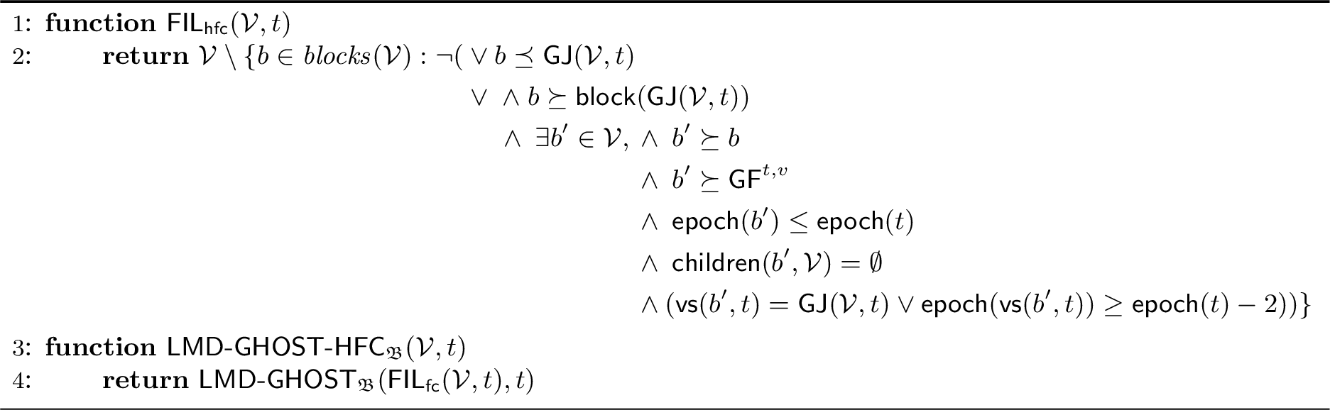 Figure 3: LMD-GHOST-HFC fork-choice