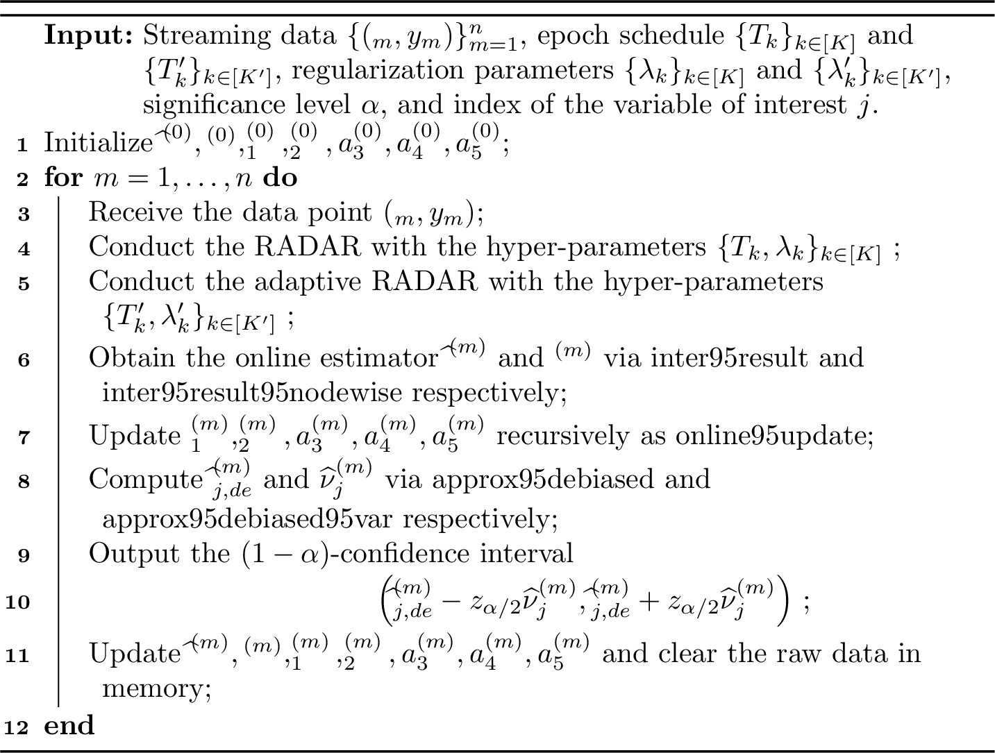 Figure 3: Pseudocode of the proposed ADL.