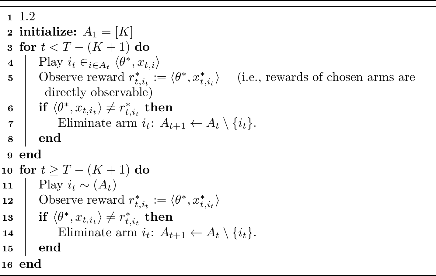 Figure 6: Incentive-Compatible No-Regret Algorithm in the Fully Deterministic Case