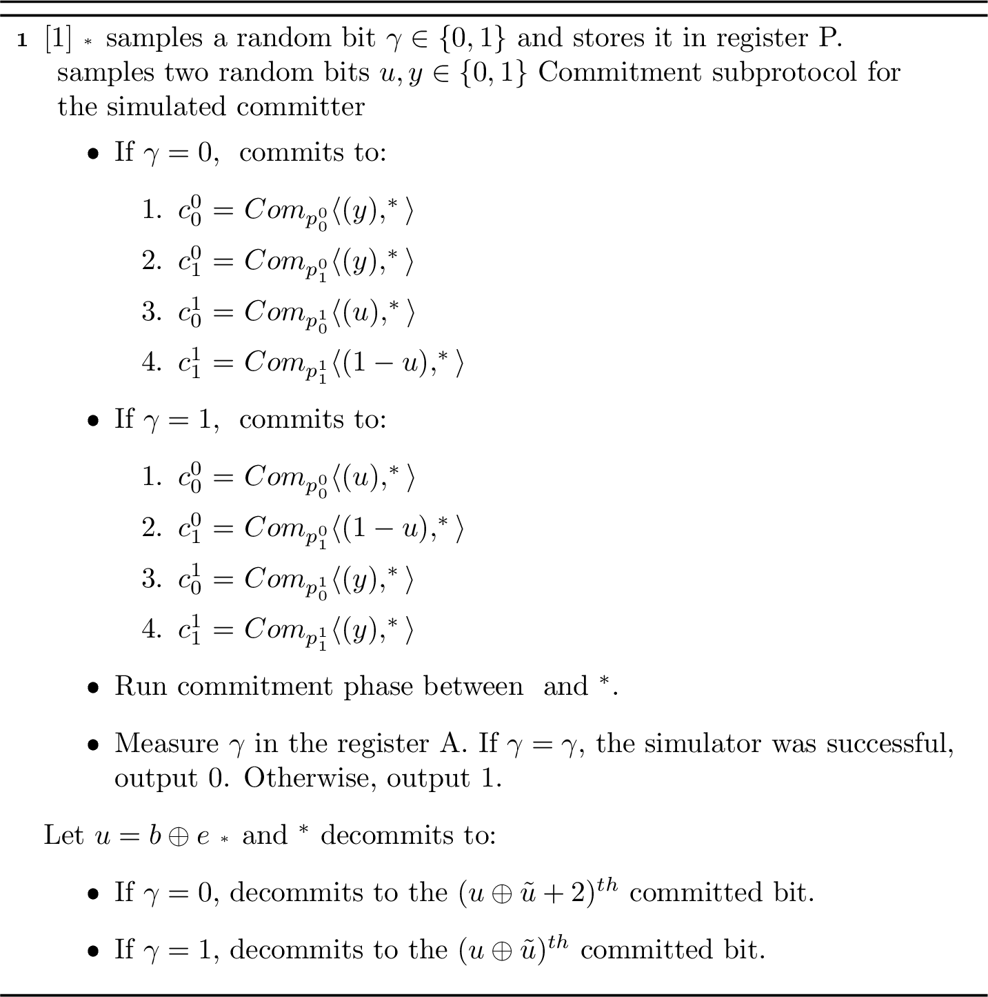 Figure 2: Equivocal simulator \mathcal{Q}_{Eq}