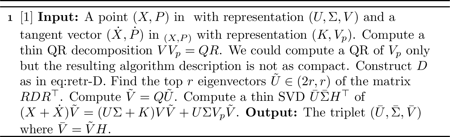Figure 2: Metric projection retraction