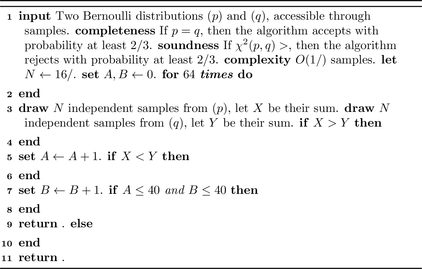 Figure 2: \chi^2-test of single-distributions