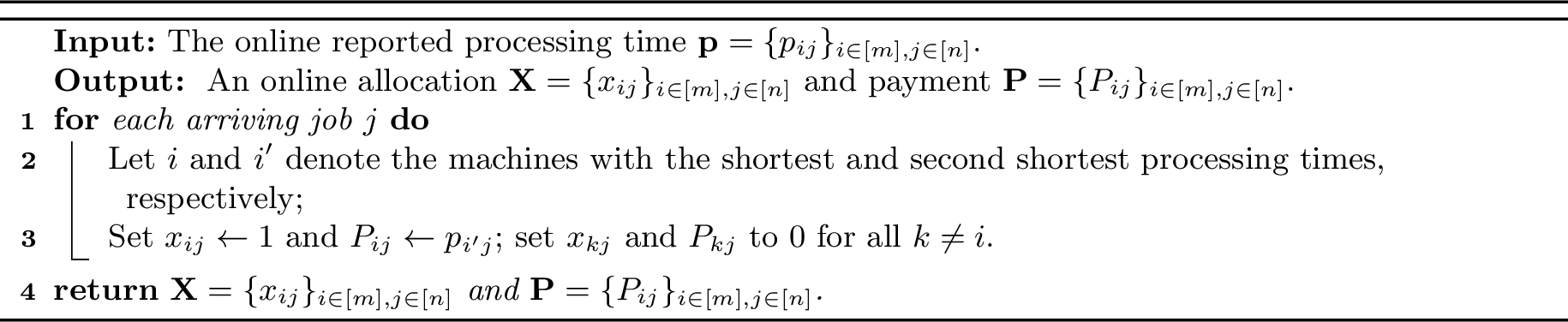 Figure 4: Truthful Mechanism on Unrelated Machines [1]