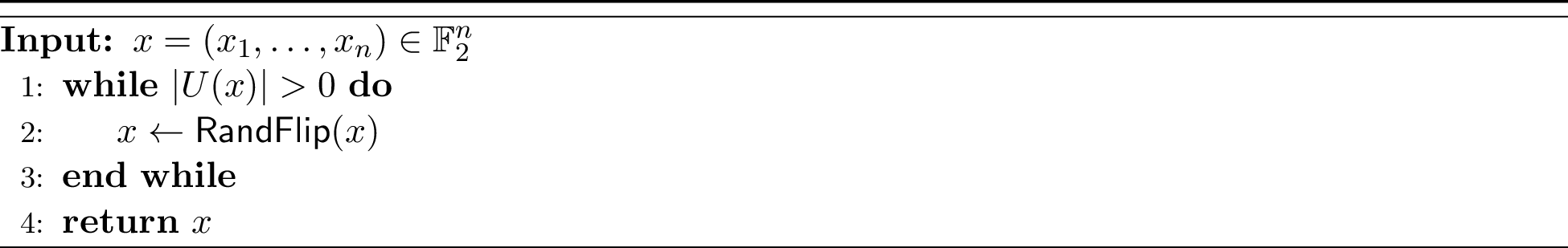 Figure 2: \mathsf{RandDecode}(x)