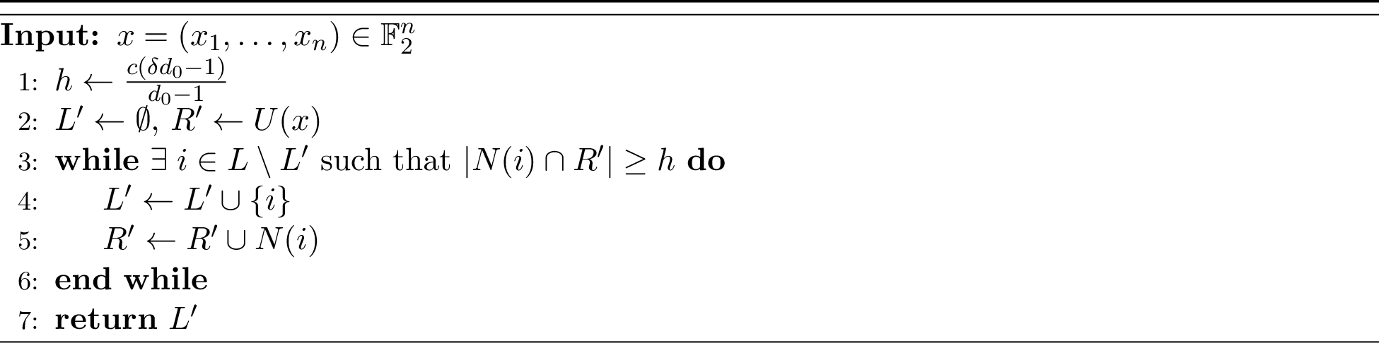 Figure 11: \mathsf{FindErasure}(x)
