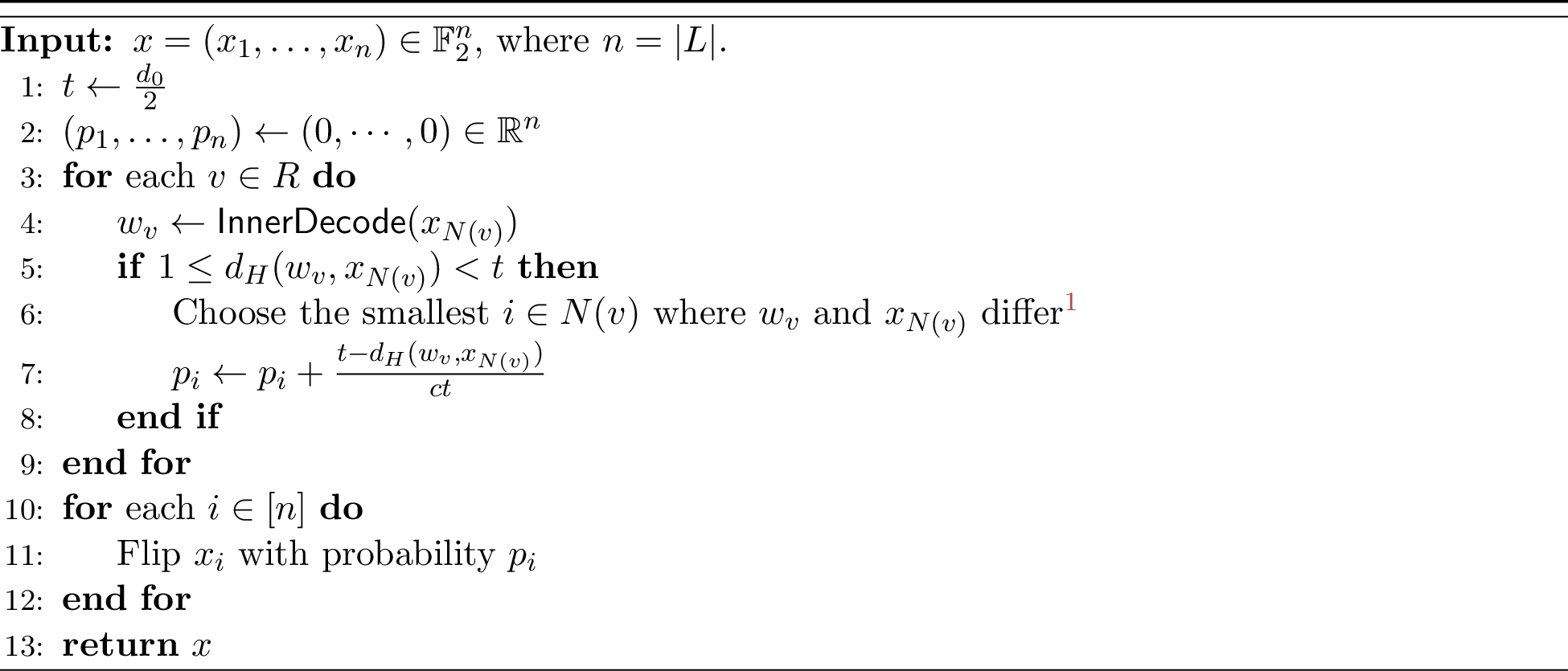 Figure 1: \mathsf{RandFlip}(x)