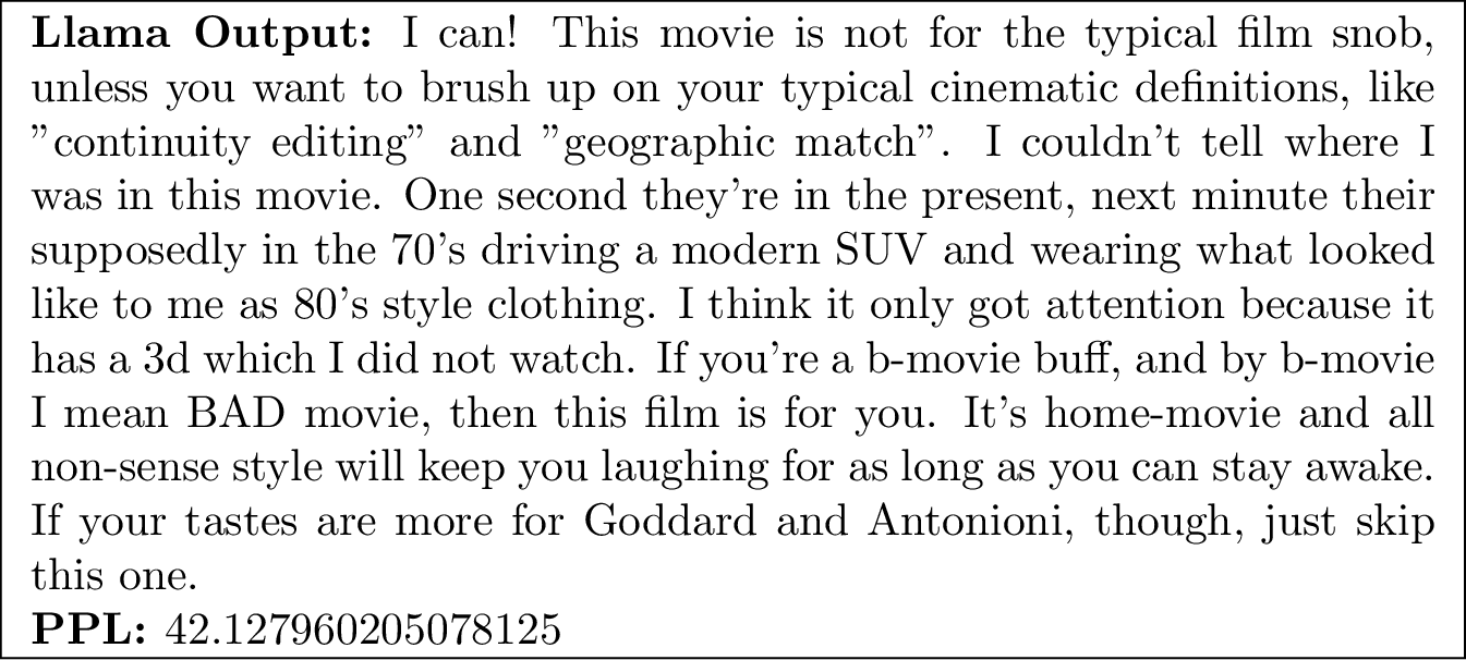 Figure 33: Result in Inference Llama3-8B