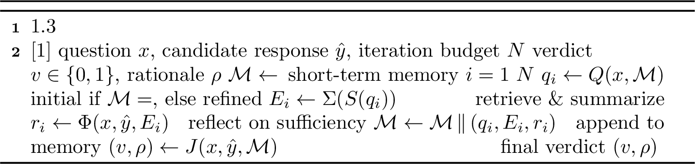 Figure 2: SAGE: Search-AuGmented Evaluation