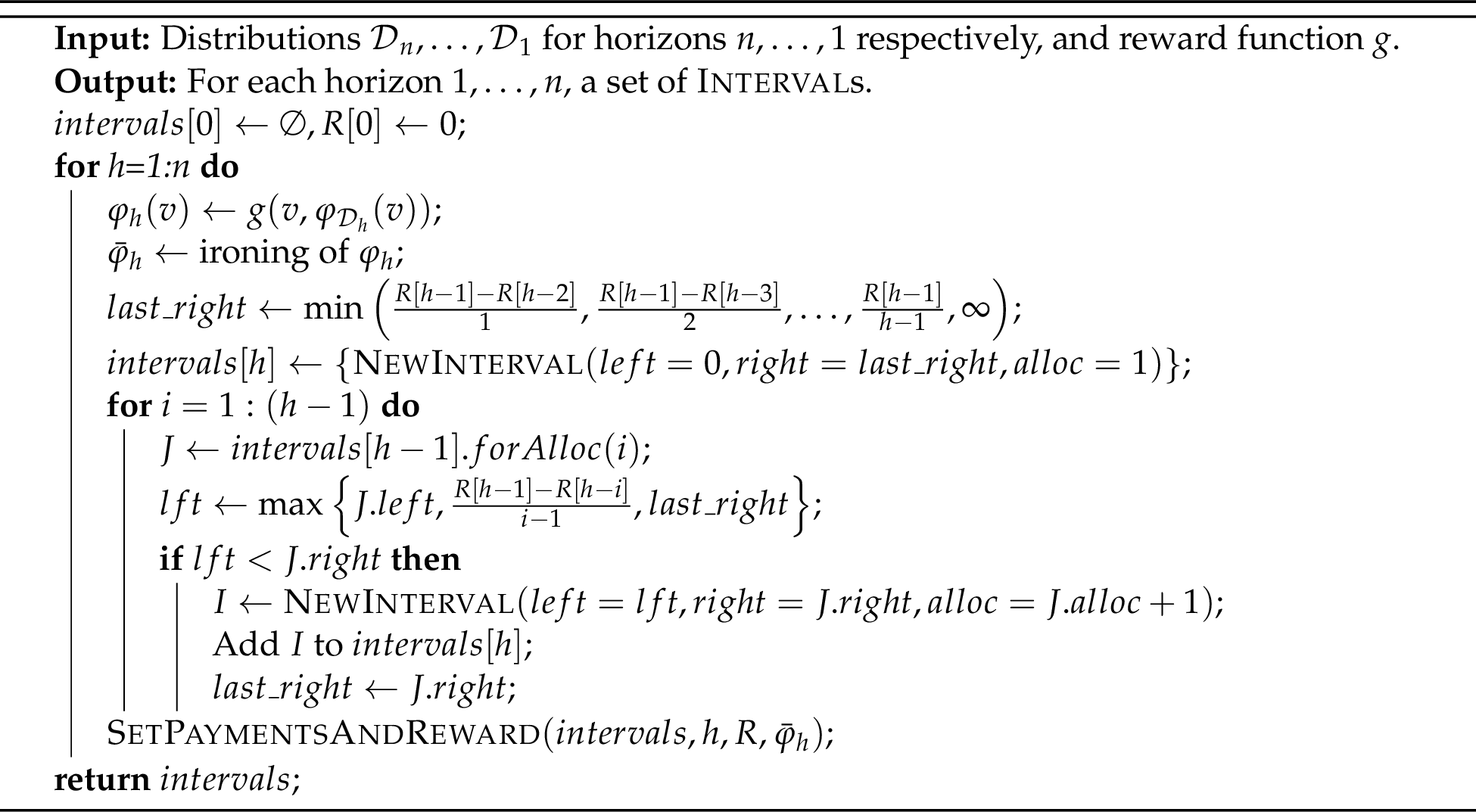 Figure 4: Precomputation for Algorithm 6