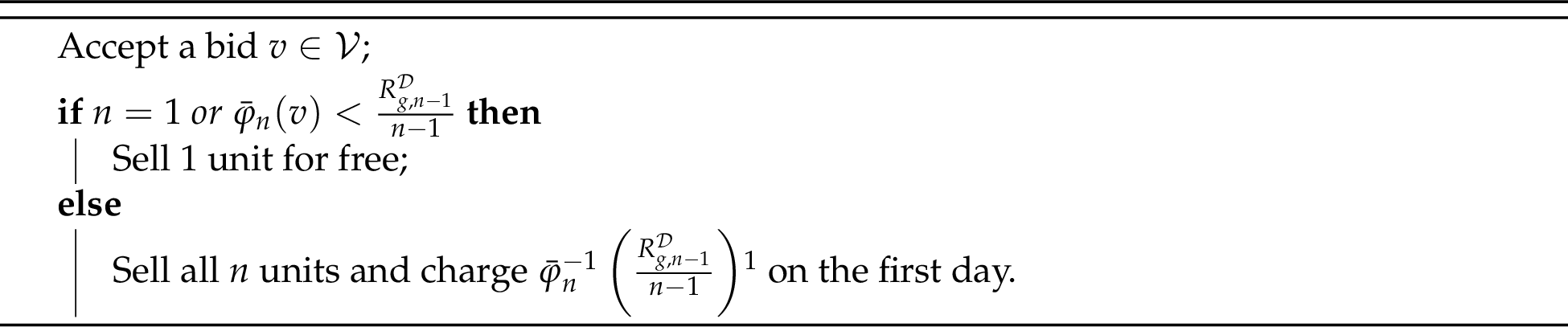 Figure 7: A Stagewise Auction for Negative Tradeoff Maximization