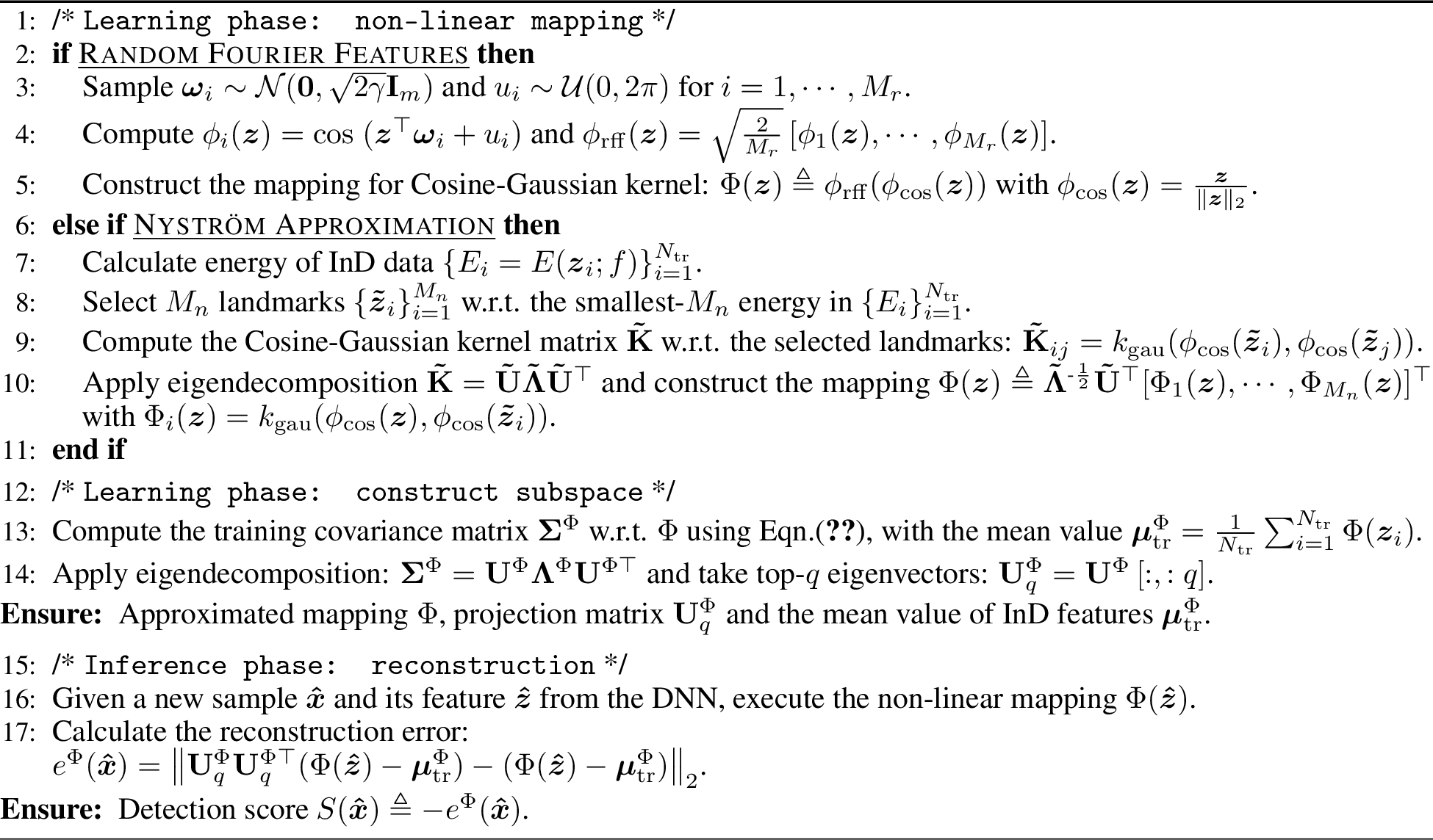 Figure 5: The KPCA framework for OoD Detection