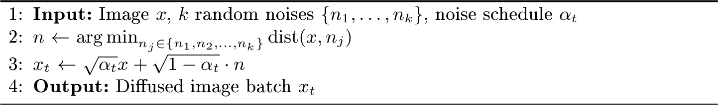 Figure 5: Immiscible Diffusion Implementation - KNN Sampling