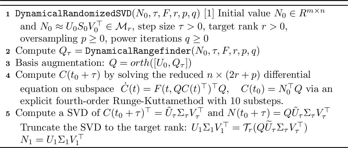 Figure 12: Dynamical Randomized SVD