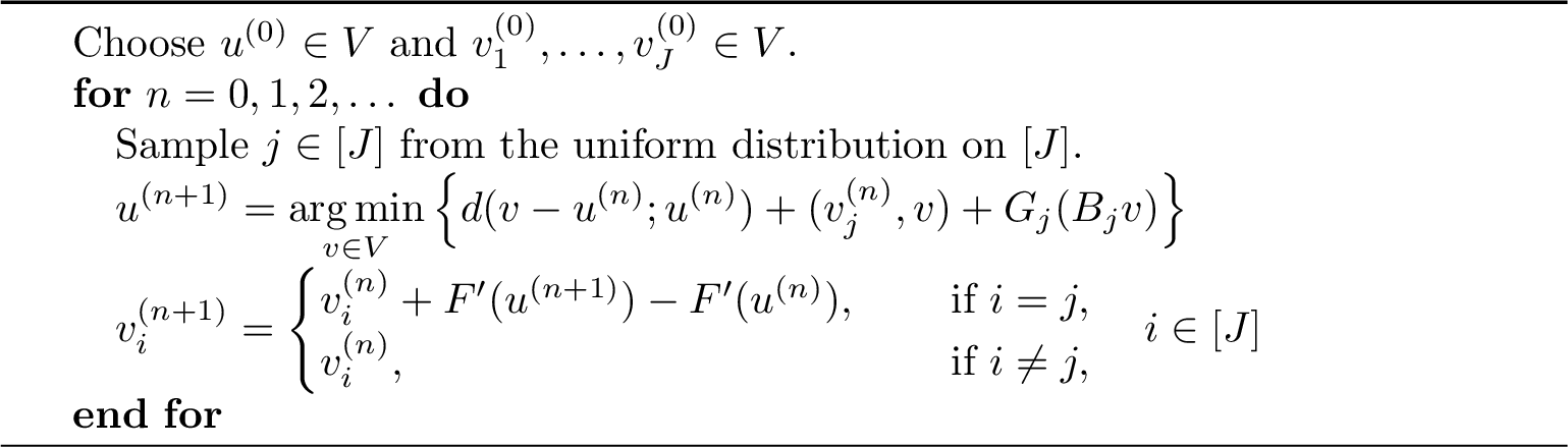 Figure 3: Randomized Peaceman–Rachford splitting algorithm for 39
