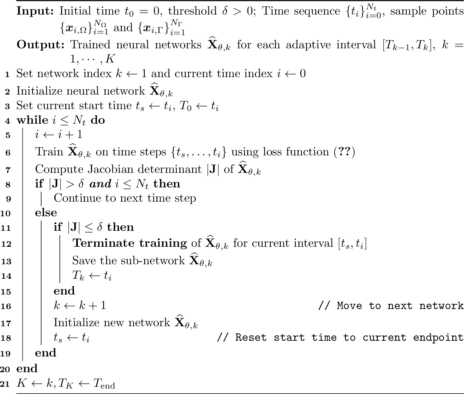 Figure 1: Time-Stepping Neural Network Training for (18 )