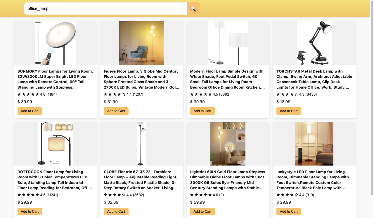 Figure 18: Screenshot provided to the seller agent GPT-5.1 providing the listing information of the focal product and its competitors