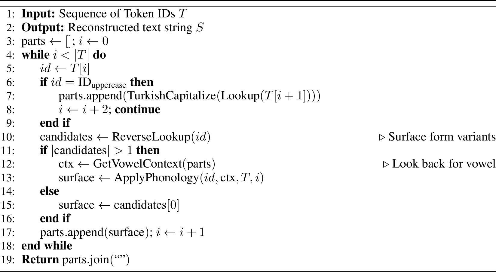 Figure 3: TurkishTokenizer Decoding Pipeline