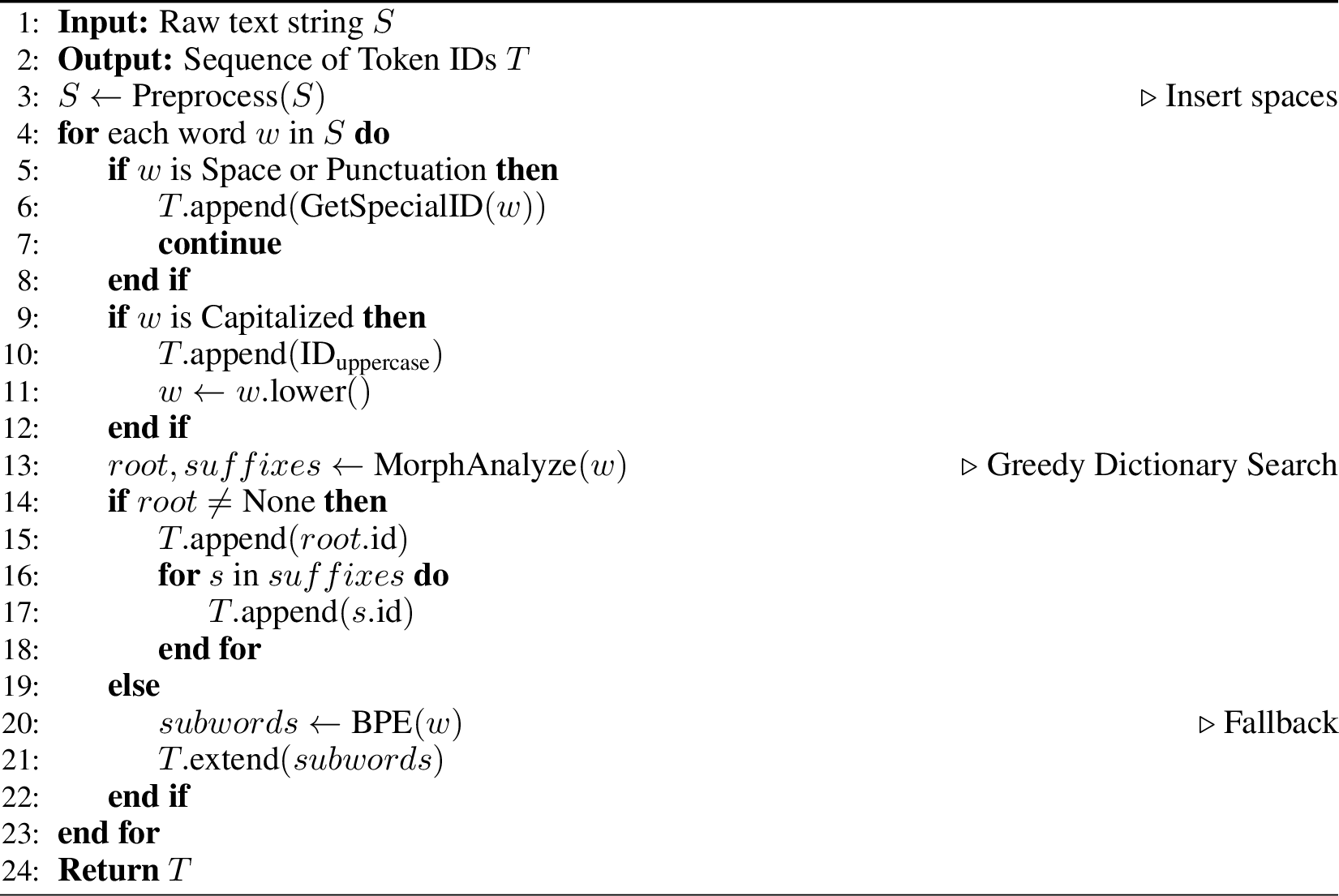 Figure 2: TurkishTokenizer Tokenization Pipeline