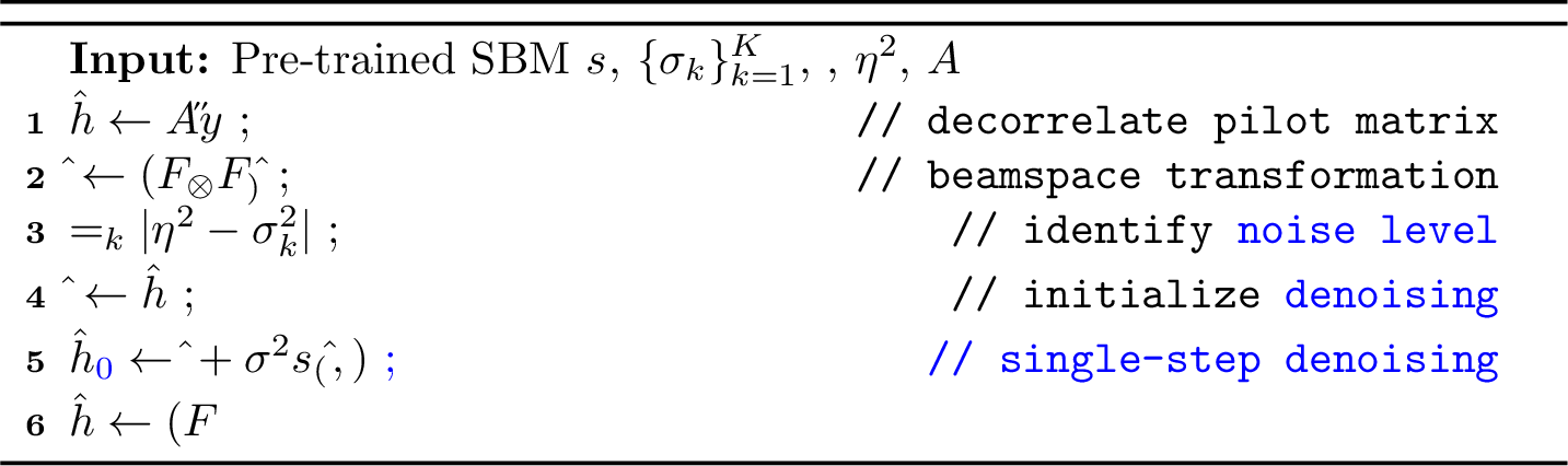 Figure 3: Single-Step Channel Estimation