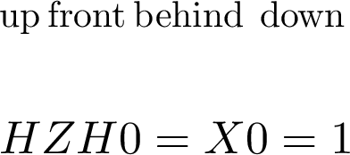 Figure 3: Application sequence (left to right) of single-qubit gates starting at \ket{0}.