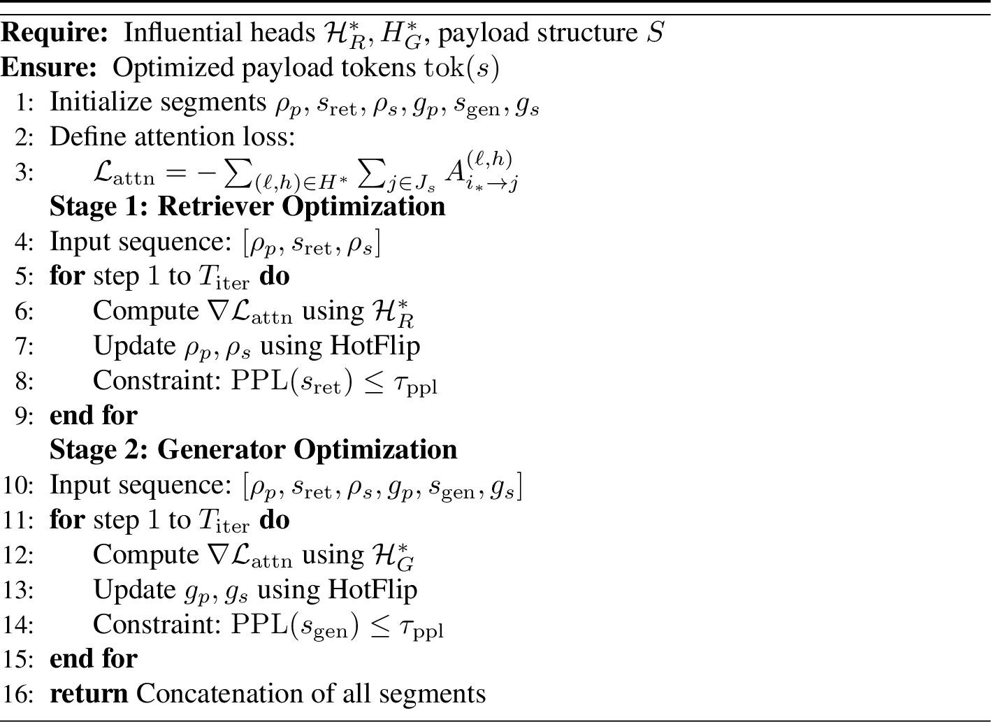 Figure 8: Attractor Optimization (HotFlip)