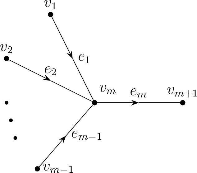 Figure 3: Star-shaped graph in Example 1