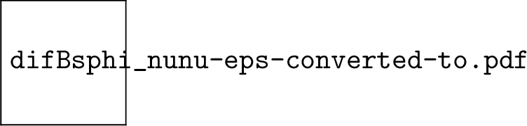 Figure 4: The behavior of the differential branching fraction {\cal B}(B_{s} \to \phi \nu \bar\nu).