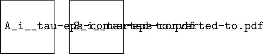 Figure 6: Observables A_{i} and S_{i} for B_s\to\phi \tau^+\tau^- decay.