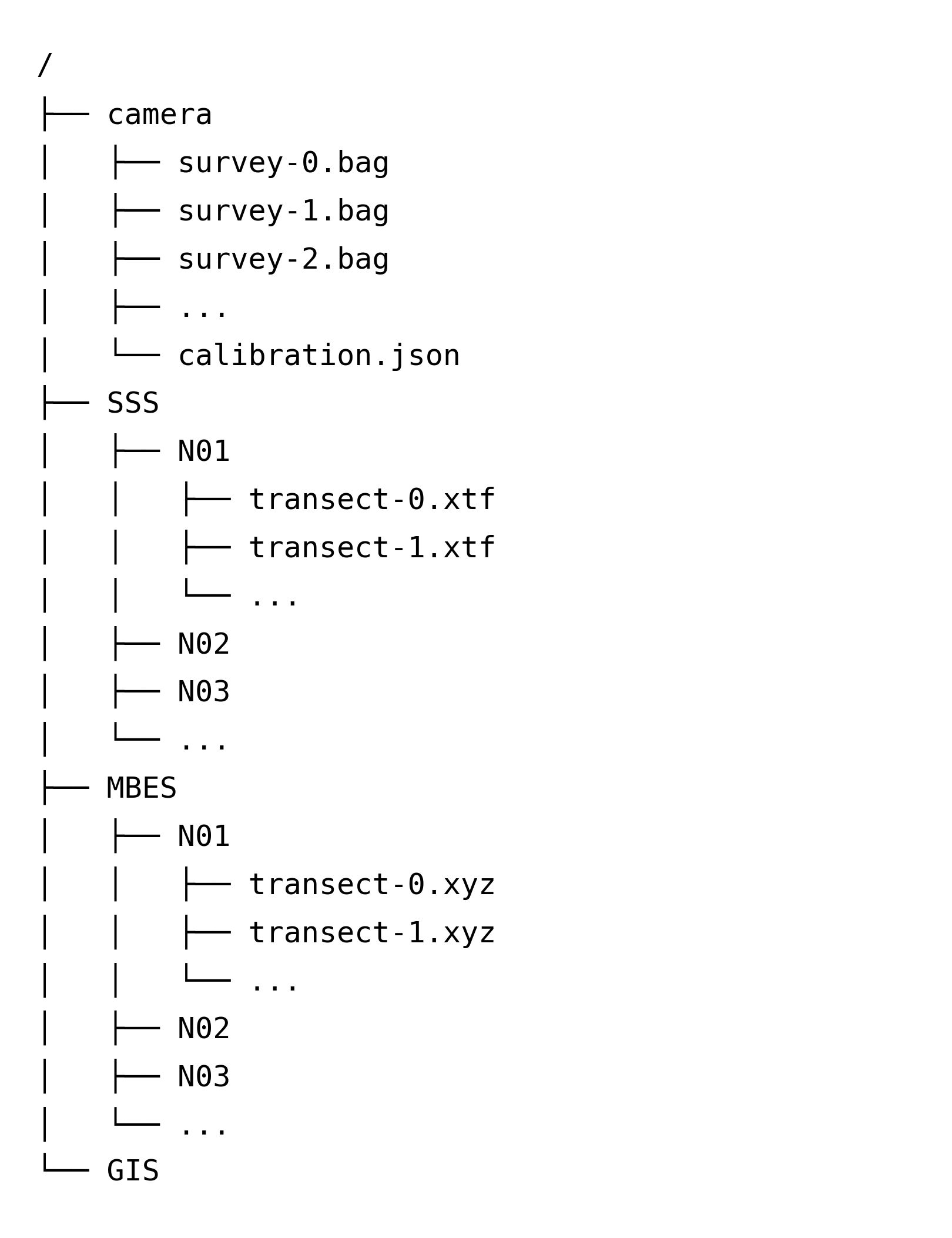 Figure 9: Structure of the raw dataset.